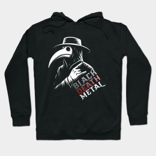 Creepy Metalhead Plague Doctor: Ready to Headbang! Hoodie